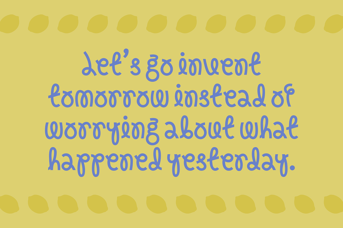 Oui Rullin a quirky display font, a Sans Serif Font by Oui Studio (Photo 5 of 10)