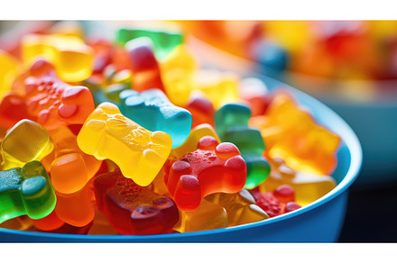 tasty colorful candy food ai, a Background Photo by pikepicture