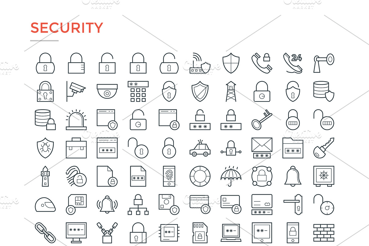 4800 Line Icons Pack, an Outline Icon by Vectors Market (Photo 20 of 20)