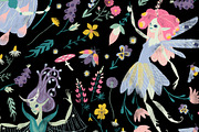 Midsummer Fairies Digital Papers, a Pattern Graphic by Lilla Bölecz (Thumbnail 6 of 6)