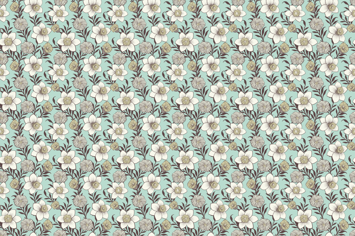 Daffodilia, a Pattern Graphic by The Queen's Bazaar (Photo 2 of 4)