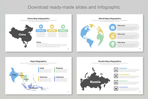 Map Infographic Templates Eps