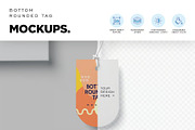 Side Oval Shape Tag Mockups, an Advertising Mockup by megostudi0 (Thumbnail 3 of 7)