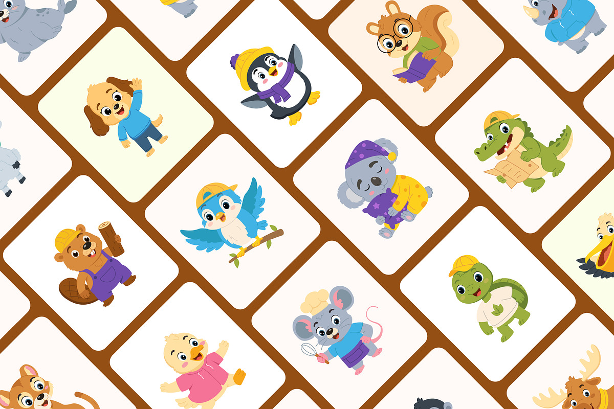 80 Animal Mascots Illustration, an Animal Illustration by Brickclay (Photo 8 of 11)