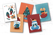 Silent Christmas Greeting Cards, a Decorative Illustration by RabbitAndPencil (Thumbnail 8 of 8)
