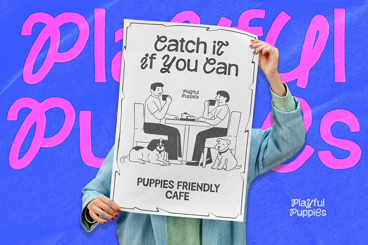Rolly Pulfy - Playful Hybrid Sans, a Handwritten Font by Namara Creative Studio (Photo 2 of 12)