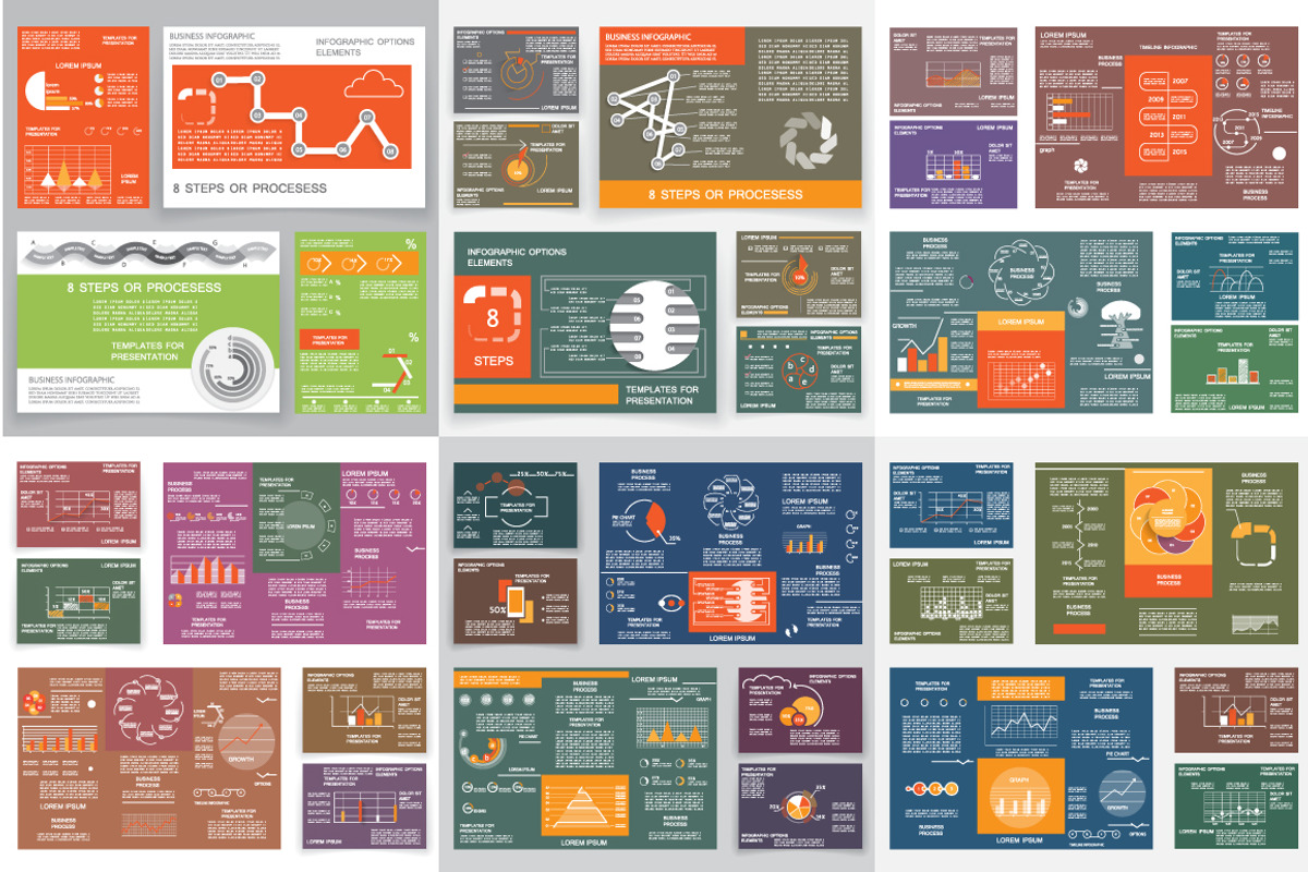 Infographic templates, a Templates & Theme by Mechik