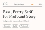Papois; 12 Humanist Serif Fonts, a Serif Font by Eko Bimantara (Thumbnail 3 of 10)