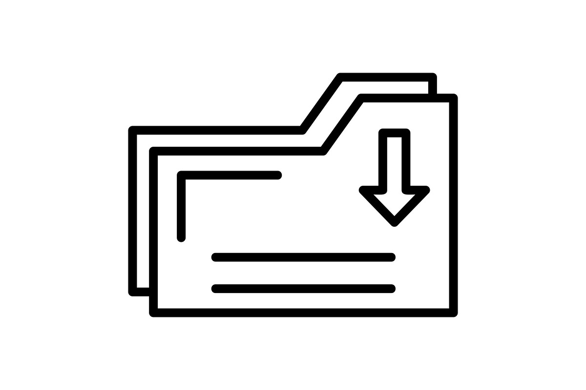 Folder Line Icon, an Icon by Pexelpy