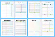 2025-26 Baby Shower Planner Canva, a Stationery Template by Designmela01 (Thumbnail 4 of 8)