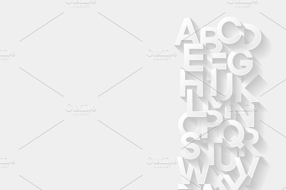 Set of backgrounds with alphabet preview 5