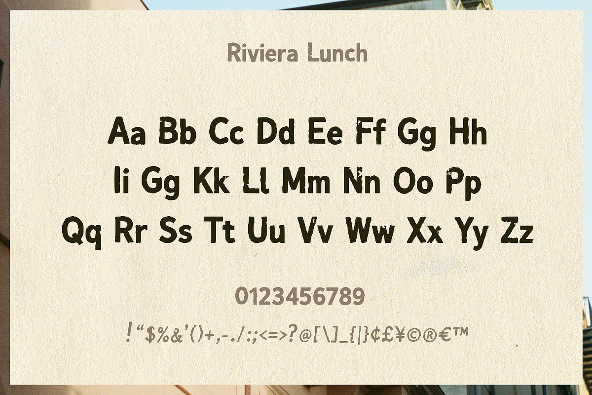 Riviera Lunch - Summer Font Duo