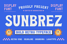 Sunbrez – Bold Retro Typeface