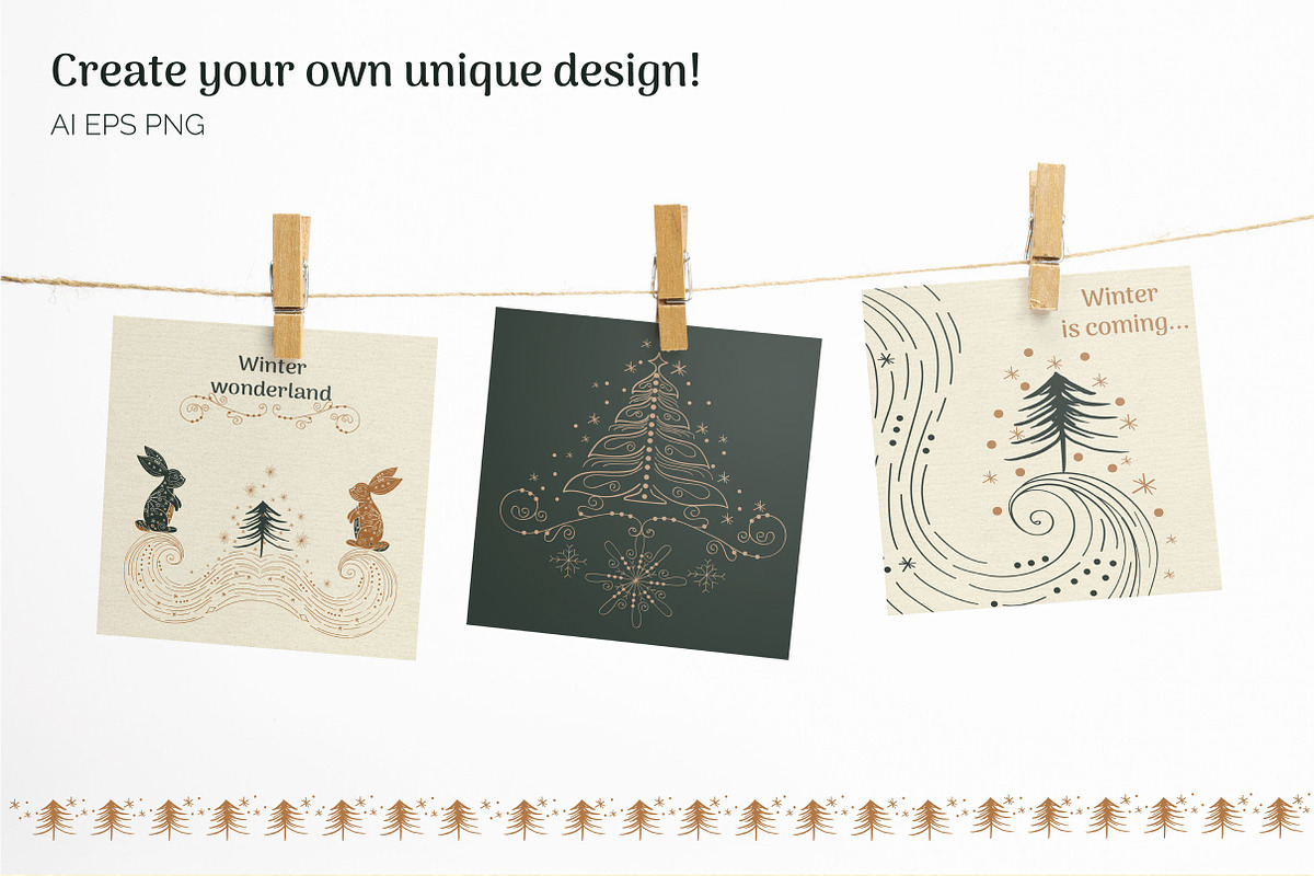 Winter wonderland Clipart Collection, a Seasonal Illustration by Tatyana_Zenartist (Photo 8 of 13)
