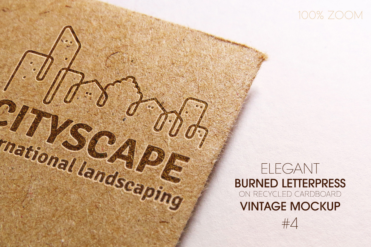 Elegant Burned Letterpress Mockup, a Mockup by LuisFaus (Photo 2 of 2)