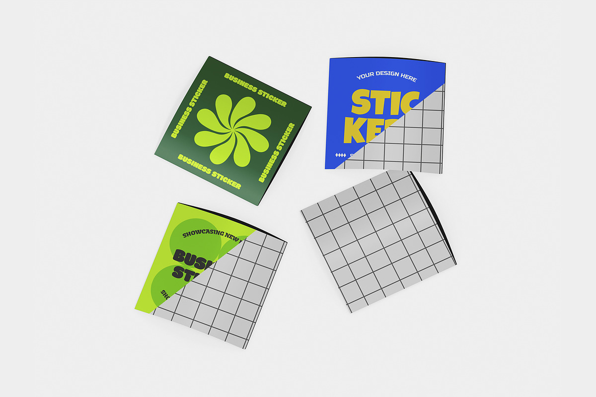 Sticker Brand Mockup, a Merchandise Mockup by Unerispace (Photo 2 of 2)
