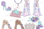 Spring Fairy Tale Clipart, a Seasonal Illustration by GlamArtZhanna (Thumbnail 2 of 3)