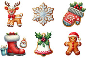 Christmas Cookie Clipart, an Illustration by DreamArtGraphic (Thumbnail 4 of 5)