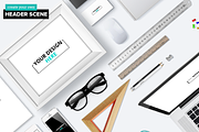 Header Mock Up Creator, a Cups & Container Mockup by Leschinger.cz (Thumbnail 1 of 3)