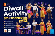 Diwali Activity 3D character, a Characters & Person 3D Model by orenjidesign (Thumbnail 1 of 8)