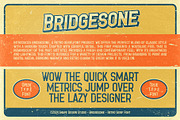 Bridgesone - Retro Serif Font, a Serif Font by Snape Design Studio (Thumbnail 2 of 7)