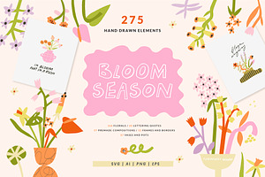 Bloom Season Summer Floral Clipart