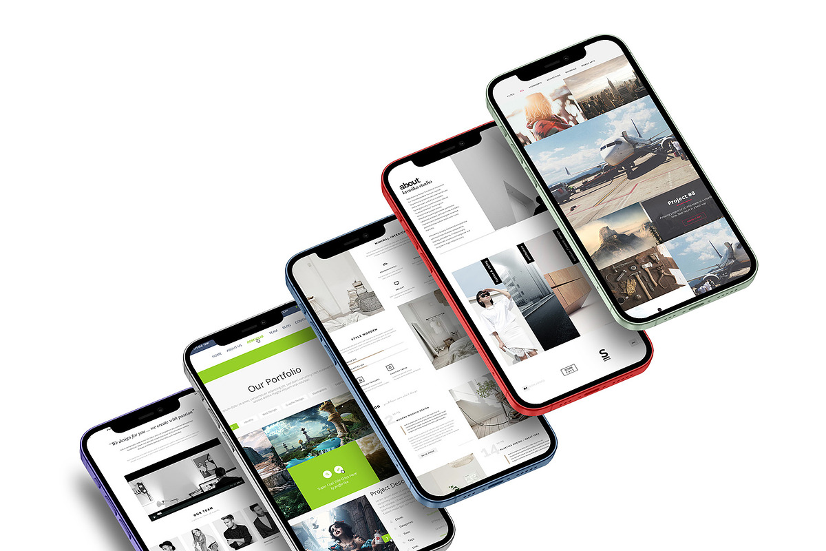 Realistic 3D iPhone Mock-Up Bundle 2, an iPhone Mockup by Graphicsworld125 (Photo 3 of 15)
