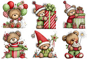 Whimsical Birthday Teddy Bear PNG, an Illustration by Craft Nest (Thumbnail 11 of 11)