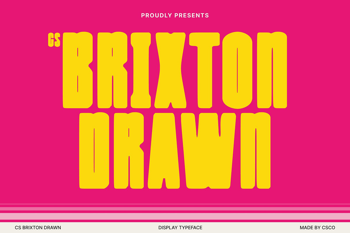CS Brixton Drawn, a Sans Serif Font by Craft Supply Co. (Photo 1 of 8)