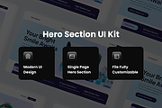 Dentaland Dental Clinic Hero Header, an UI Kit Template by SquidPixey (Thumbnail 3 of 3)