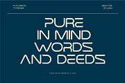 Yorcas - Futuristic Sans Typeface, a Sans Serif Font by Bentype Studio (Thumbnail 2 of 6)
