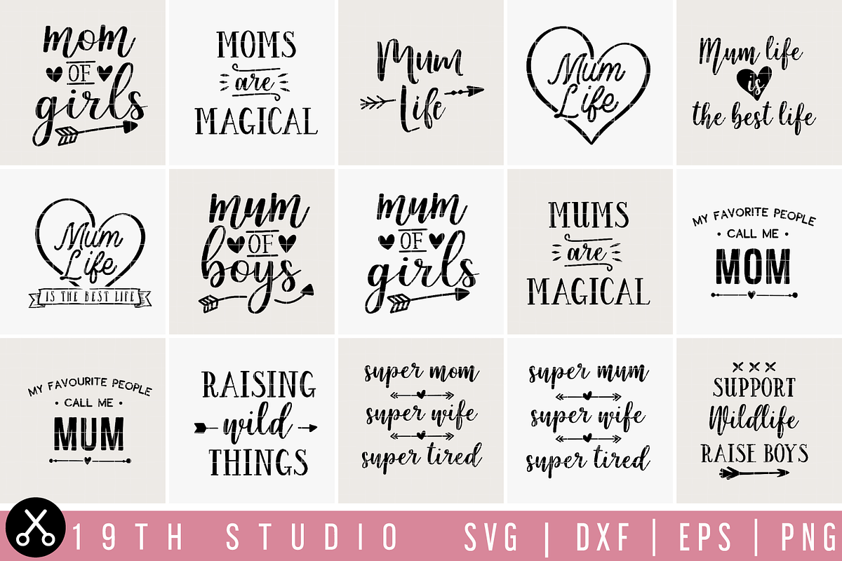 Mom, Mum SVG Bundle | MB23, an Illustration by Craft House SVG (Photo 3 of 4)