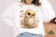 Funny Spring Owl Clipart, an Illustration by Craft Nest (Thumbnail 8 of 12)