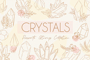 Crystals flower Stamps Procreate, a Brush Add-On by MakeMyPlaceDesign (Thumbnail 1 of 2)