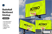 Basketball Backboard Mockup, an Advertising Mockup by SLAB! Design (Thumbnail 1 of 6)