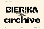 Bierika, a Sans Serif Font by senzana (Thumbnail 1 of 6)