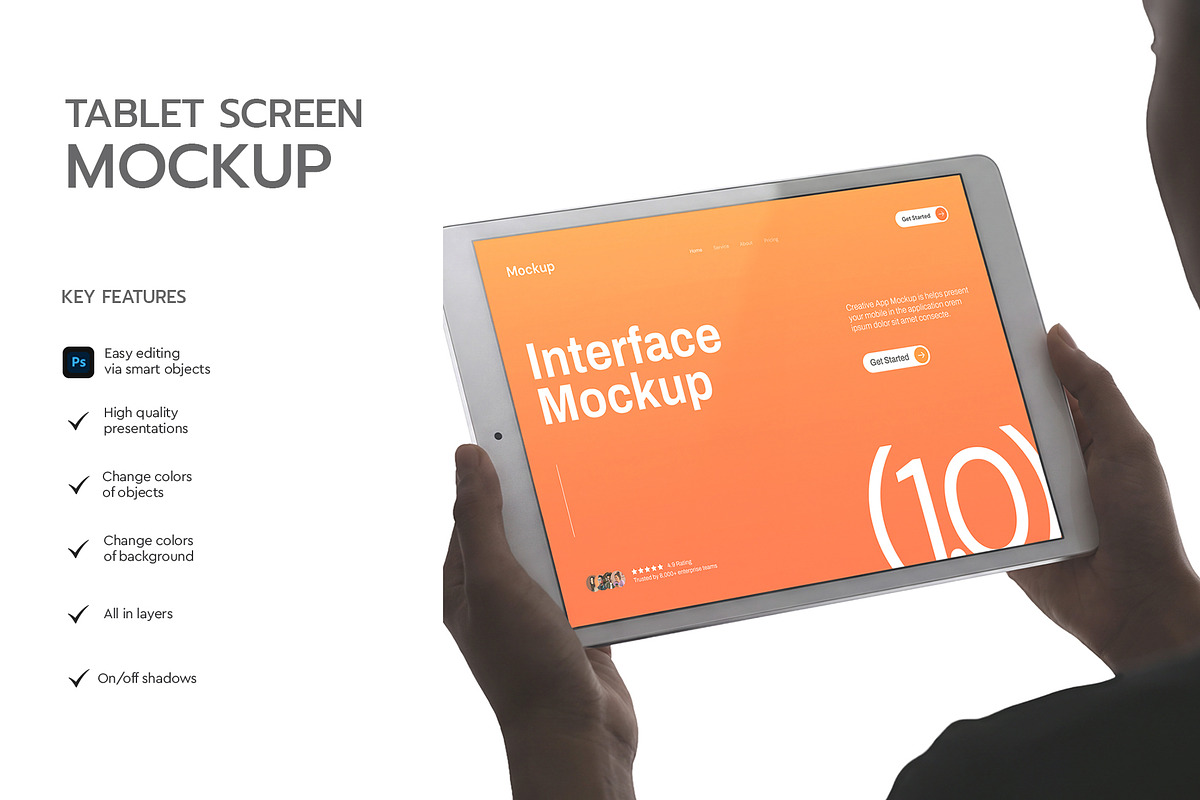 Tablet Screen Mockup Template