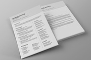 All in One Single Page Resume Pack, a Resume Template by SNIPESCIENTIST (Thumbnail 3 of 5)