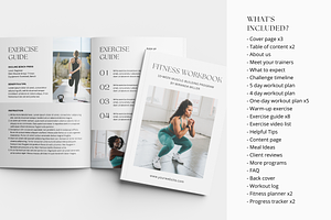 Fitness Workout Book Template