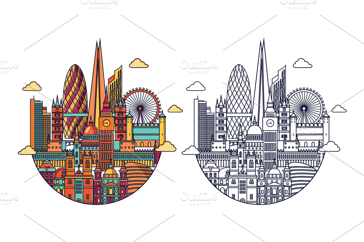 Europ famous cities, an Illustration by LisaKolbasa (Photo 4 of 9)