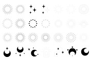 Celestial Monoline Graphic Elements, an Object Graphic by WildGallant Graphics (Thumbnail 3 of 3)
