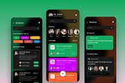 Club House App UI kit, an UI Kit Template by Sujun Baidyaa (Thumbnail 2 of 2)