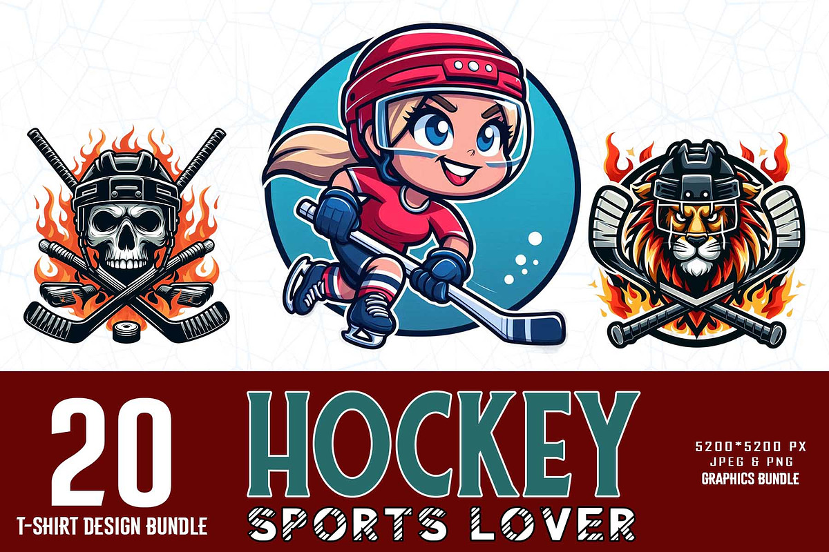 Retro Vintage Hockey Player PNG, a Graphic by Sofia's Fashion (Photo 2 of 3)