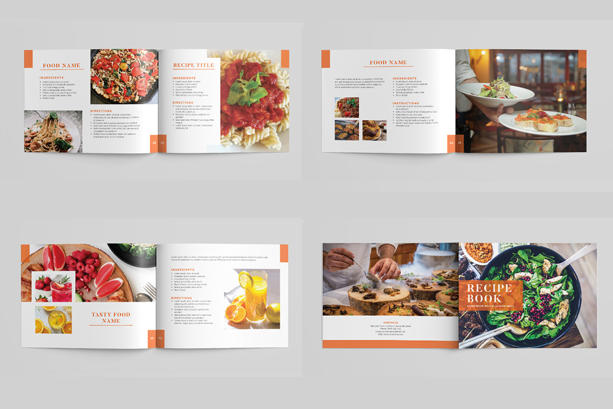 Recipe Book Template, a Brochure Template by xtratimebd (Photo 4 of 4)