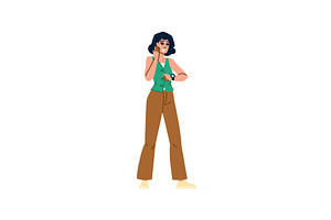 Shocked businesswoman checking time, a Person Illustration by pikepicture