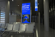Airport Poster Mockup, an Advertising Mockup by Permadi Creative (Thumbnail 3 of 5)