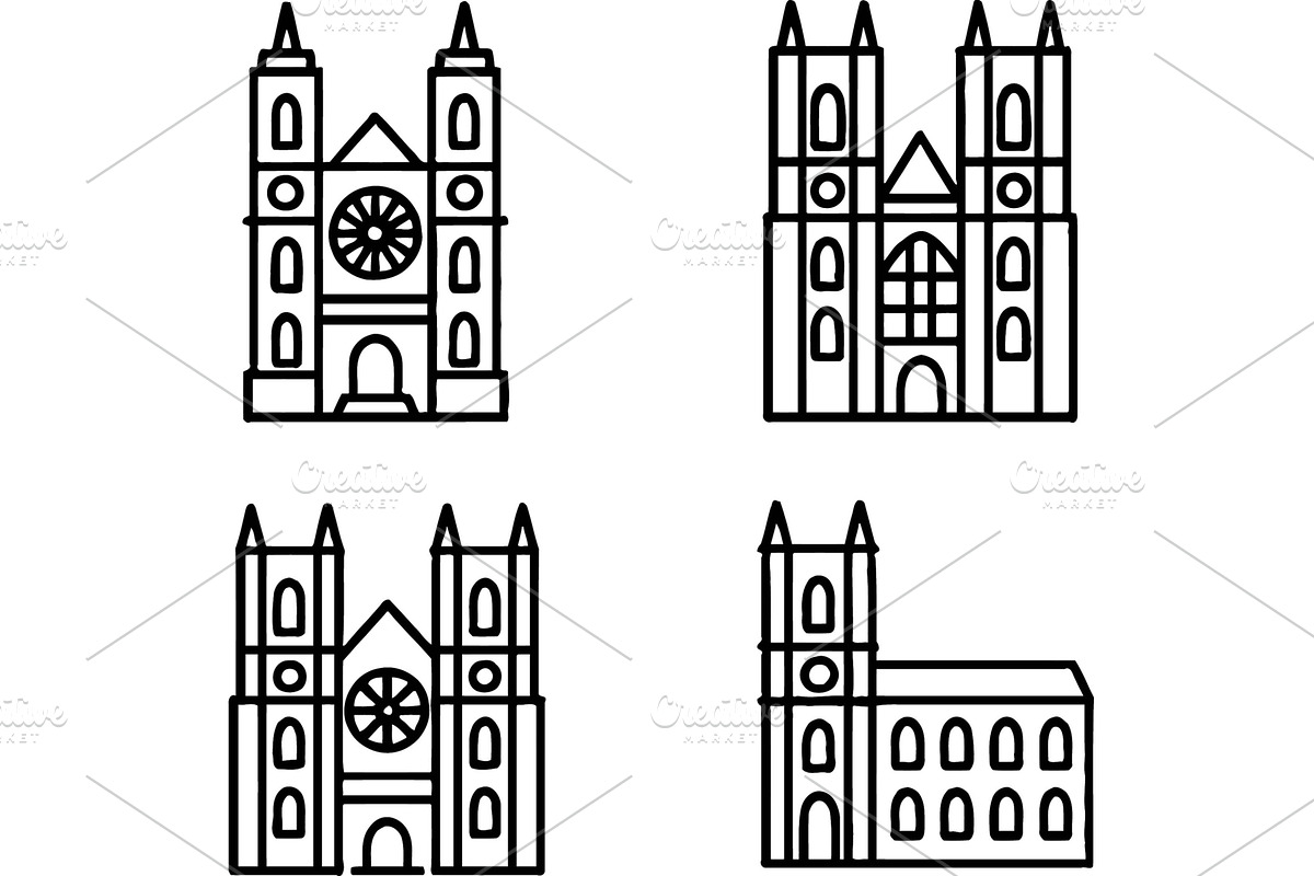 Vector illustration of line icons, an Object Illustration by ZinetroN