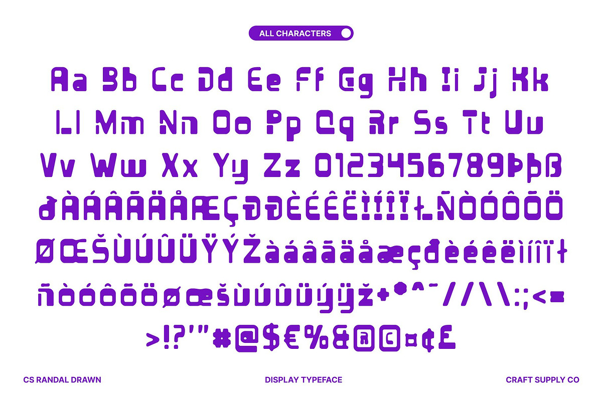 CS Randal Drawn, a Sans Serif Font by Craft Supply Co. (Photo 8 of 9)