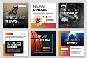 News Social Media Feed Design Set, an UI Kit Template by CreativeShaper (Thumbnail 2 of 3)