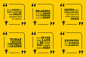 Nine motivational quotes. Set 15/55